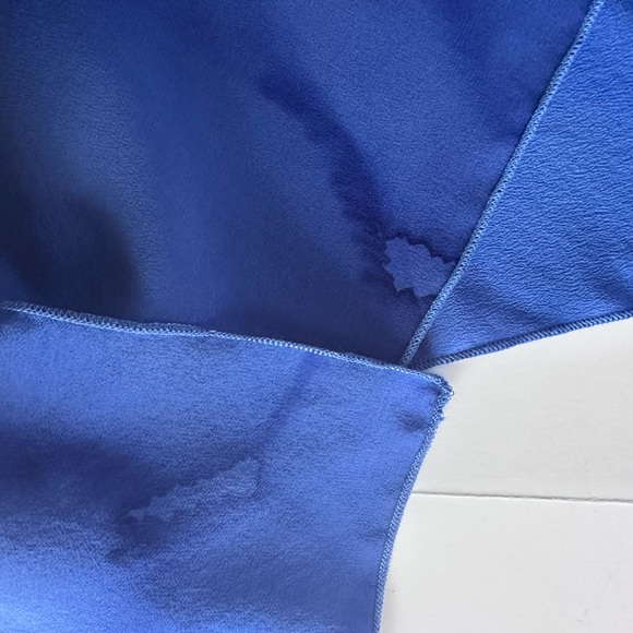 Vintage Maly Cohen Hand Painted Open Silk Blue Multicolor Vest - One Size - Picture 15 of 15